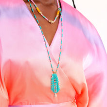 Charger l'image dans la galerie, COLLIER MERANGUE TURQUOISE