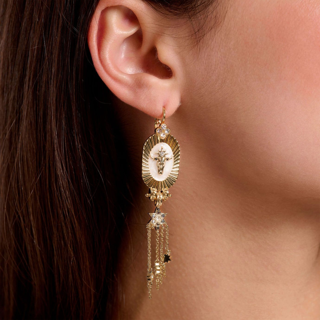 BOUCLES D'OREILLES ALTOR BLANC