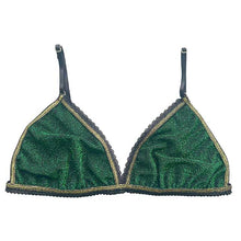 Charger l&#39;image dans la galerie, Soutien Gorge Triangle Lurex Vert
