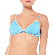 Charger l&#39;image dans la galerie, Soutien Gorge Triangle Lurex Turquoise
