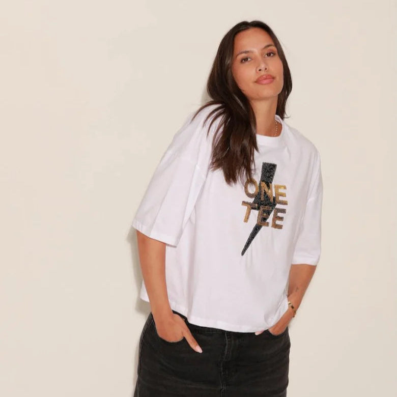 T Shirt Ava Star White