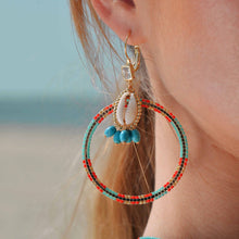 Charger l&#39;image dans la galerie, Boucles d&#39;oreilles Recif Turquoise
