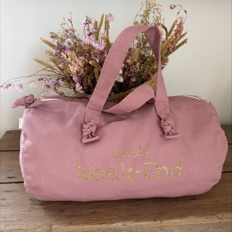 Sac Polochon -Rose Blush