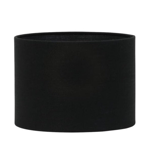 Abat-jour cylindre 25-25-18 cm LIVIGNO noir