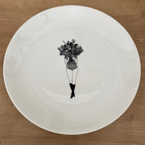 Assiette Plate Flower Girl