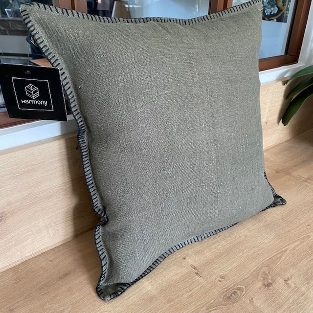 Coussin Manza Kaki 45x45