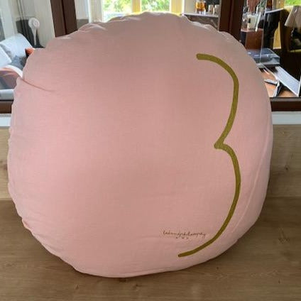 Coussin Shining Typos Blush