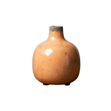 Charger l&#39;image dans la galerie, Vase céramique orange 12.5cm
