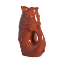 Charger l&#39;image dans la galerie, Vase ceramic Poisson gm terracotta
