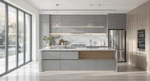 Cuisine moderne et fonctionnelle avec design innovant en 2026