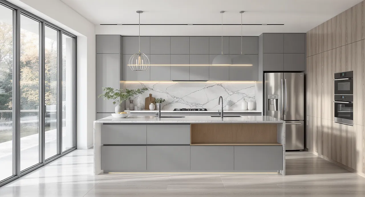 Cuisine moderne et fonctionnelle avec design innovant en 2026