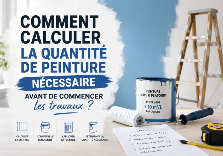 Comment calculer la quantité de peinture nécessaire avant de commencer les travaux ?