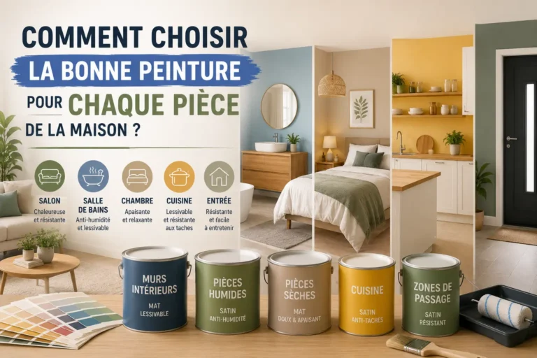 Comment choisir la bonne peinture pour chaque pièce de la maison ?