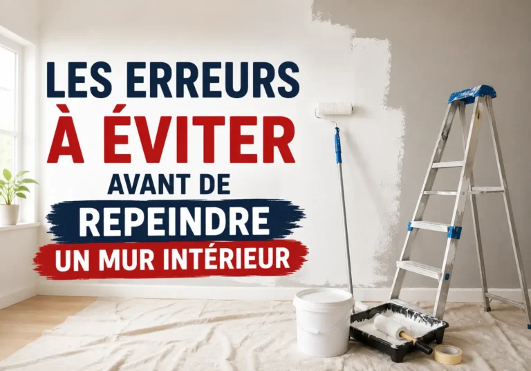 Les erreurs à éviter avant de repeindre un mur intérieur