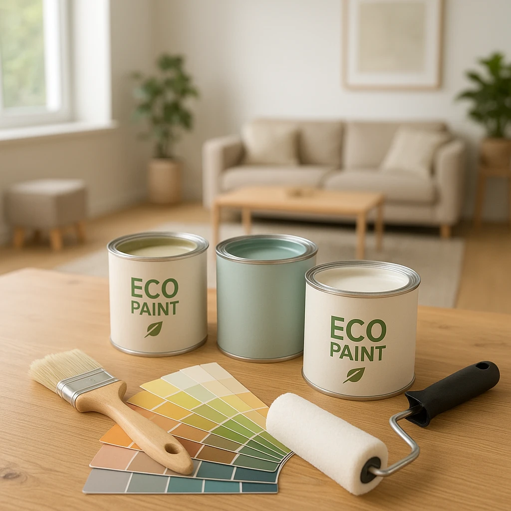 Nuancier et matériel pour choisir une peinture écologique