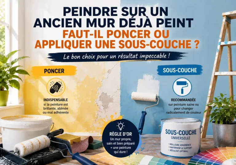 Peindre sur un ancien mur déjà peint : faut-il poncer ou appliquer une sous-couche ?
