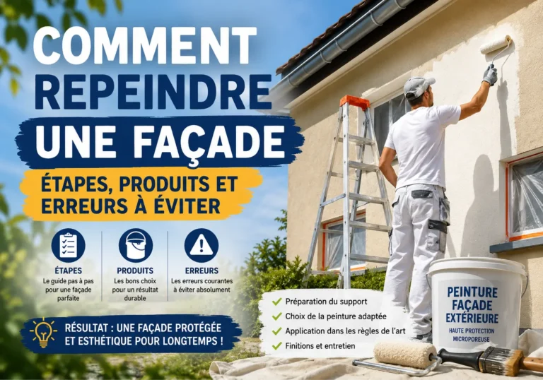Comment repeindre une façade : étapes, produits et erreurs à éviter ?