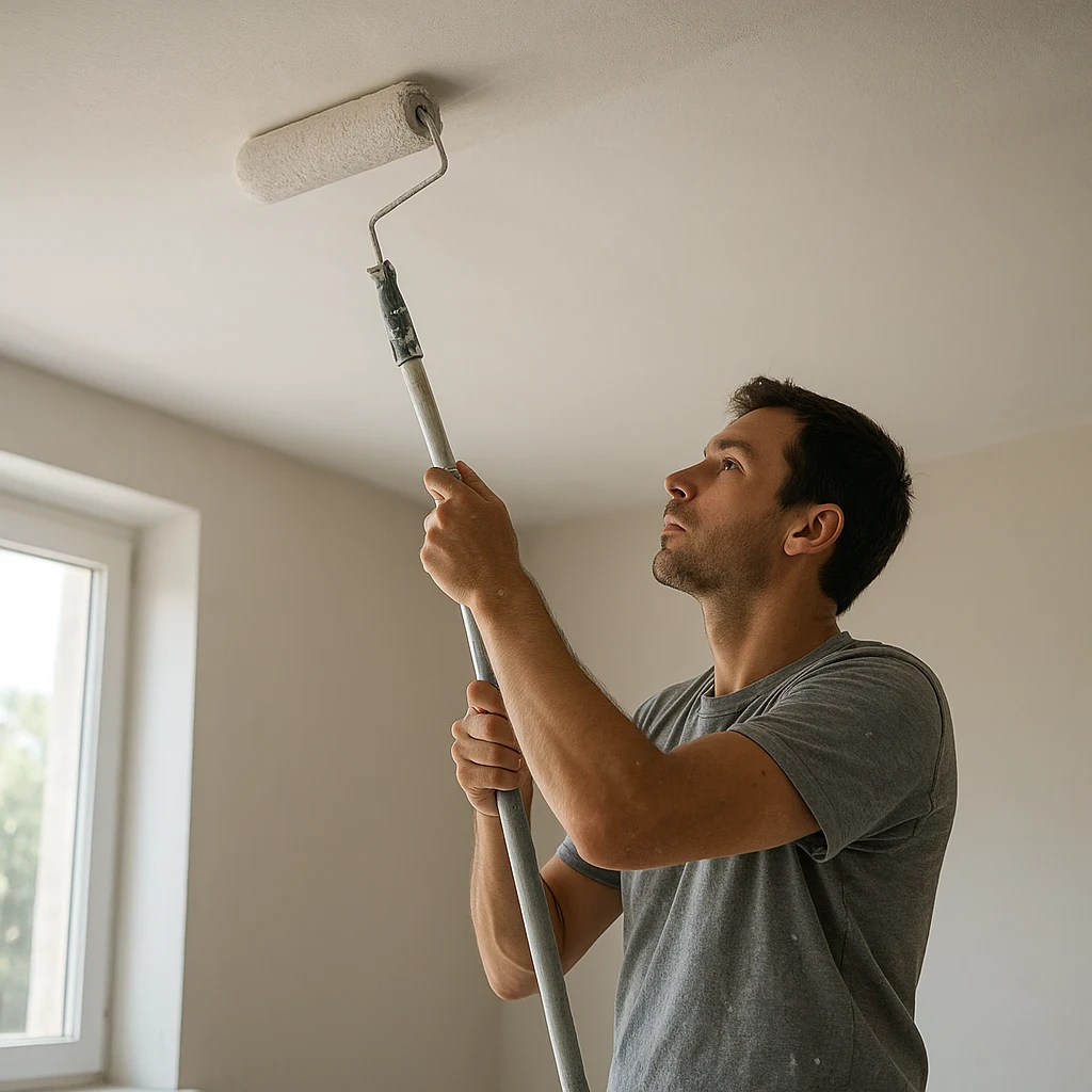Technique de peinture au rouleau pour un plafond sans traces
