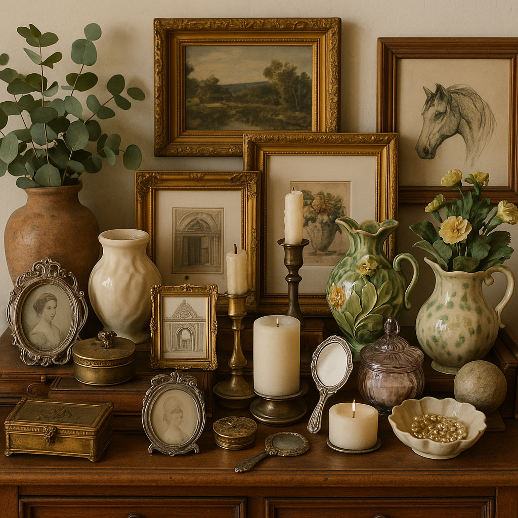 Les objets qui encombrent visuellement un intérieur sans qu’on s’en rende compte 3 Accumulation de petits objets décoratifs créant un encombrement visuel