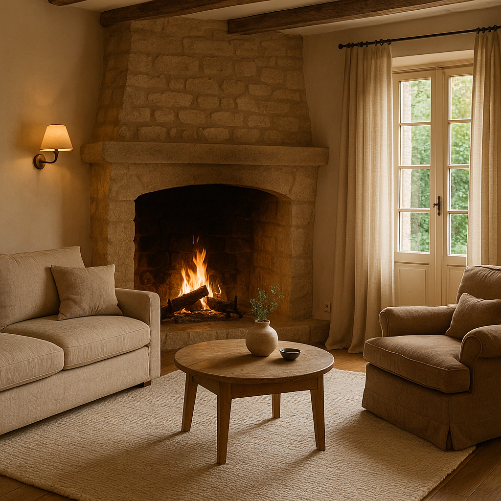 Les matériaux qui rendent une maison plus chaleureuse 4 Ambiance chaleureuse avec pierre, laine et lin