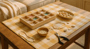 Atelier maison pour fabriquer des bijoux facilement en été