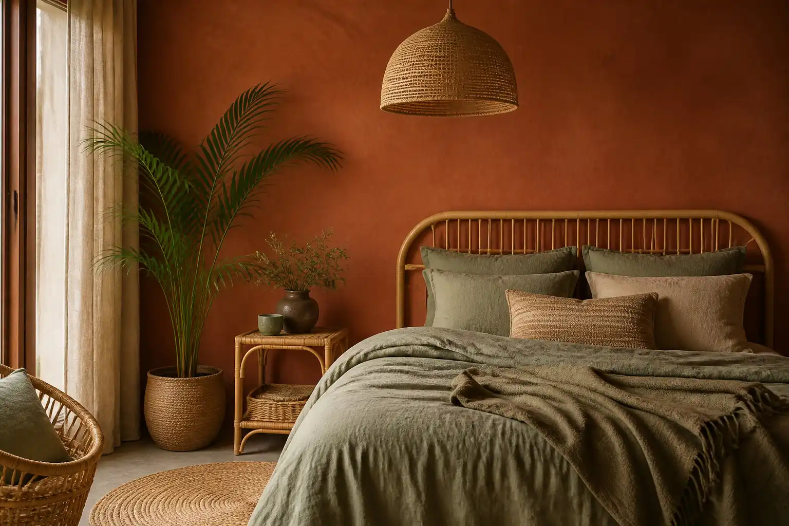 Couleur terracotta : comment l'adopter dans votre intérieur ? 5 Harmoniser les palettes de couleurs et les matériaux nobles