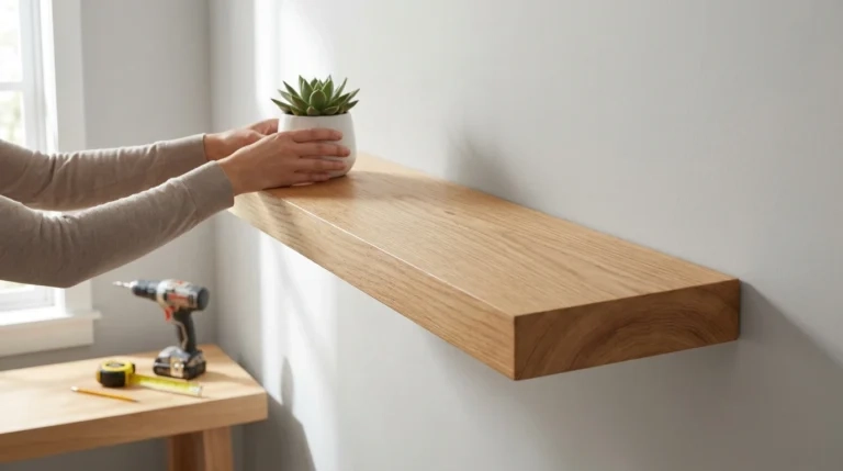 Fabriquer une étagère murale en bois : tutoriel simple