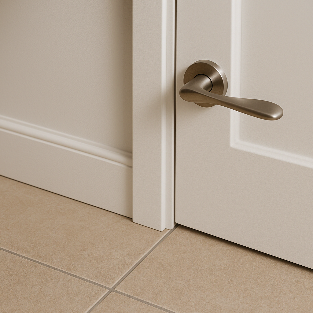 Gros plan sur les finitions qui révèlent les détails d’une belle maison