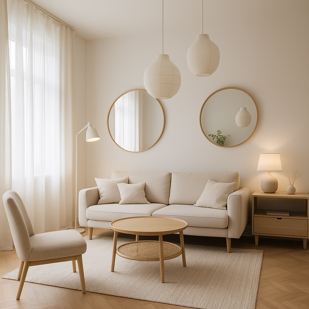 Pourquoi les maisons scandinaves semblent toujours plus lumineuses ? 3 Pièce de vie scandinave avec éclairage multiplié et ambiance douce