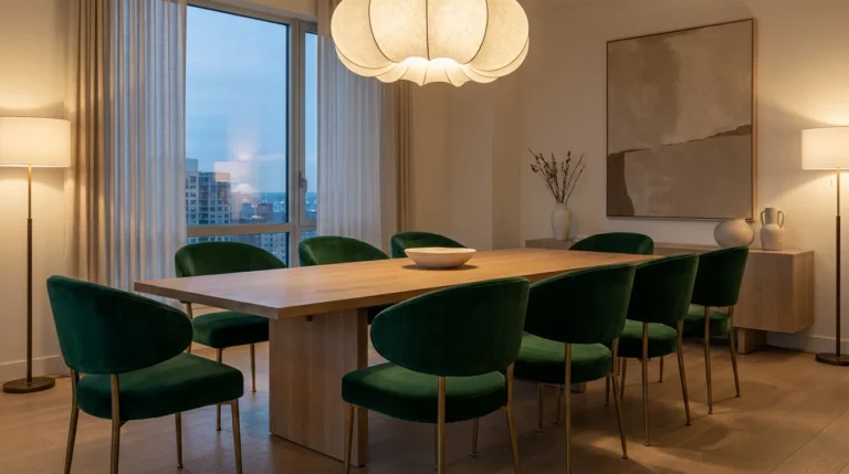 Chaises de salle à manger en velours : avis et durabilité