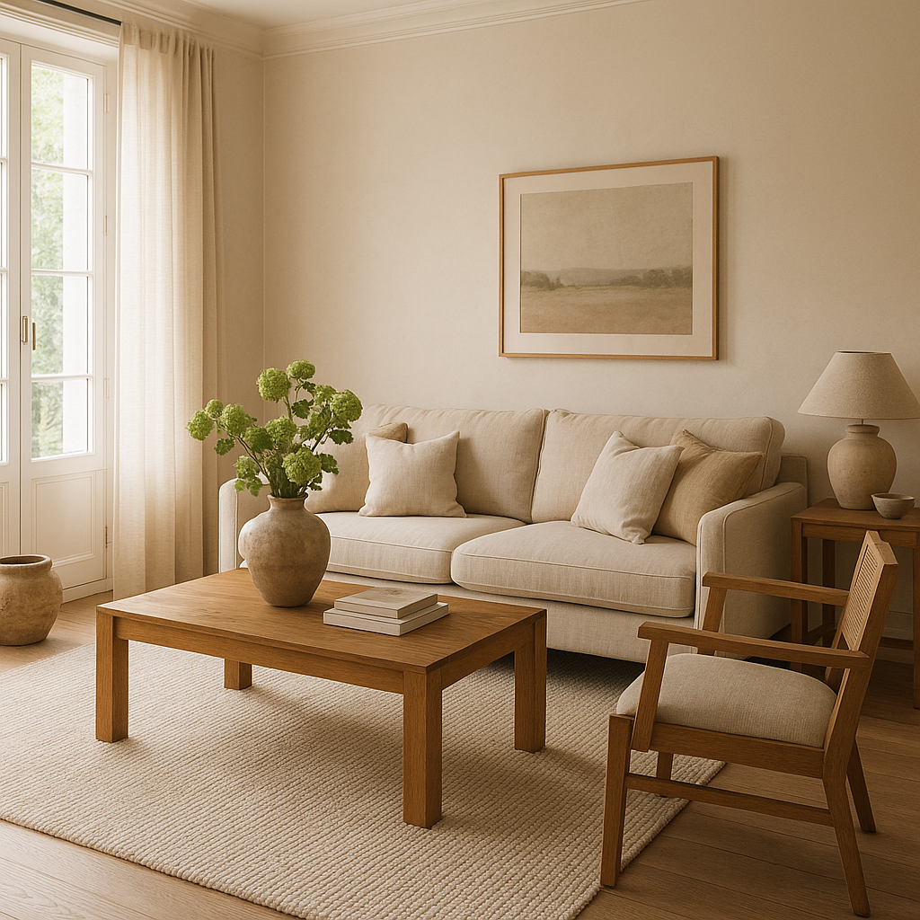 Comment créer un intérieur qui reste beau toute l’année ? 2 Salon avec une base intemporelle pour un intérieur beau toute l'année