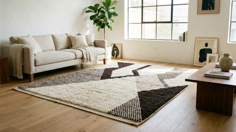 Tapis berbère dans le salon : avis sur la qualité et l&rsquo;entretien